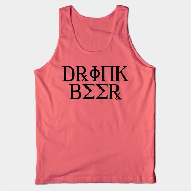 Drink Beer Tank Top by Illustratorator